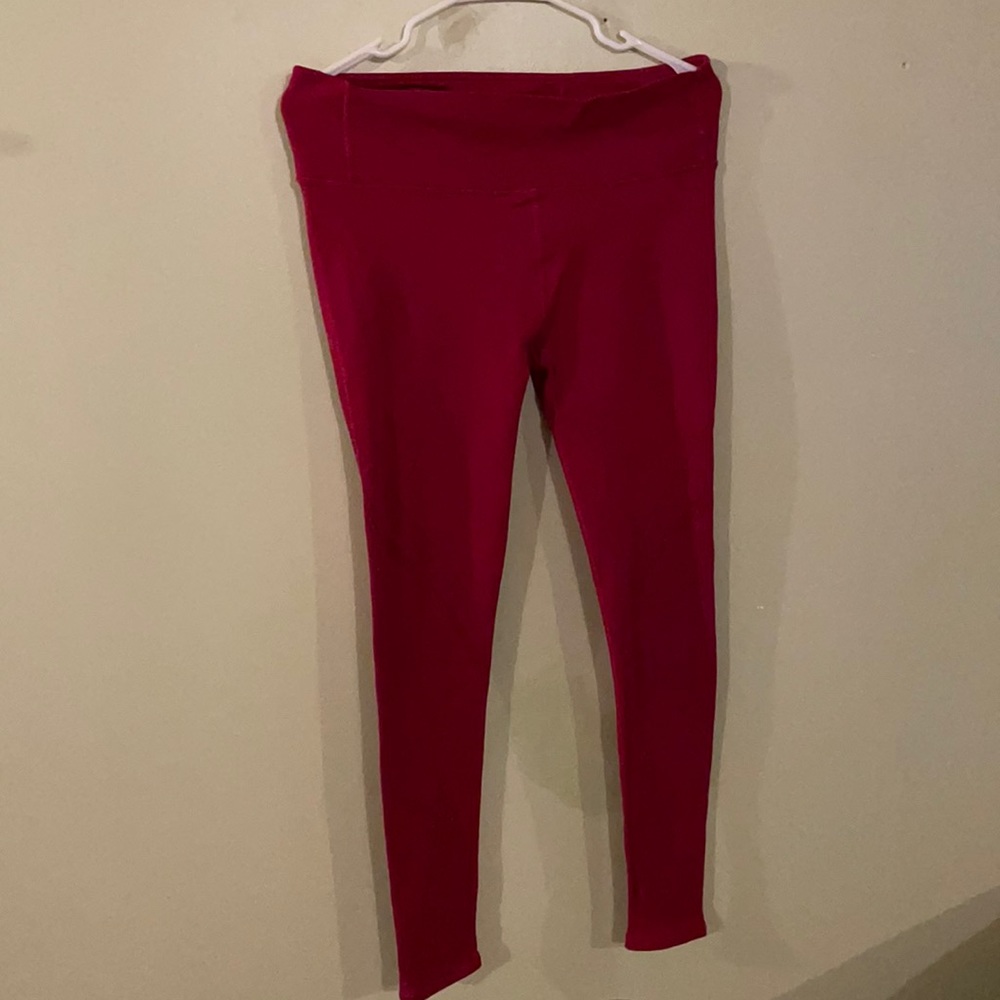 Lululemon Magenta Yoga Pant with Cutout Legs